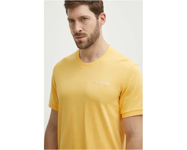 adidas TERREX tricou sport Xploric culoarea galben, neted, IN4616