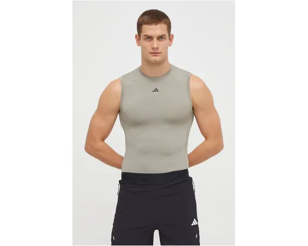 adidas Performance tricou de antrenament culoarea verde IR5710