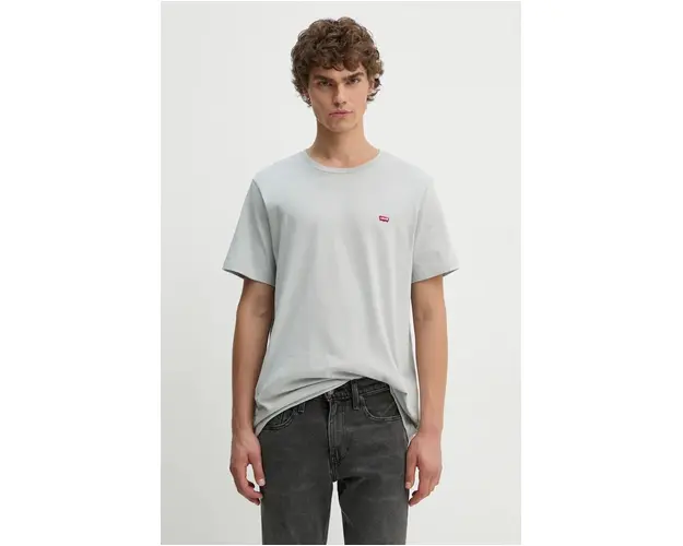 Levi's tricou din bumbac barbati, culoarea rosu, neted
