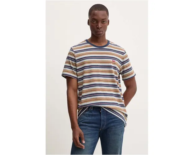 Levi's tricou din bumbac barbati, neted