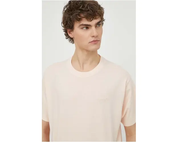 Levi's tricou din bumbac barbati, culoarea roz, modelator