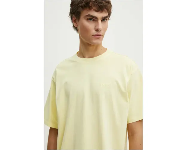 Levi's tricou din bumbac barbati, culoarea galben, modelator