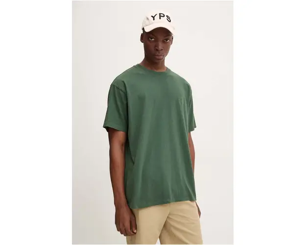 Levi's tricou din bumbac barbati, culoarea verde, modelator