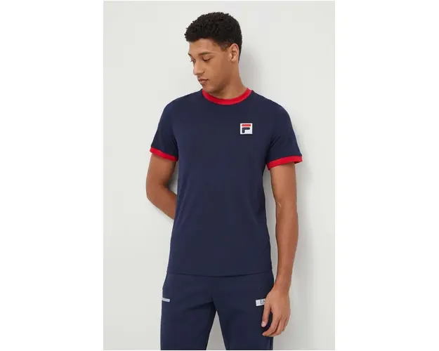 Fila tricou din bumbac barbati, culoarea albastru marin, modelator