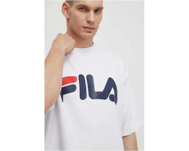 Fila tricou Lowell barbati, culoarea alb, cu imprimeu, FAM0655