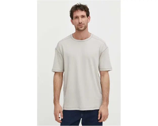 Samsoe Samsoe tricou de in culoarea gri, neted