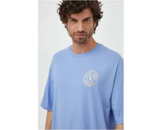 Versace Jeans Couture tricou din bumbac barbati, cu imprimeu