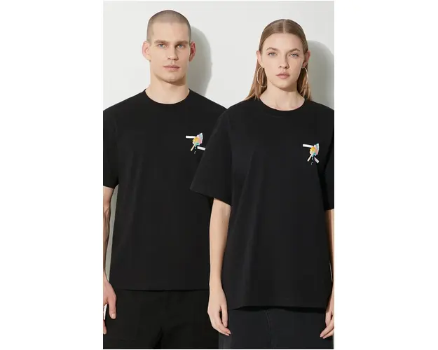 Filling Pieces tricou din bumbac culoarea negru, cu imprimeu 74434021861