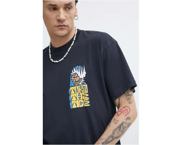 Billabong tricou din bumbac barbati, culoarea negru, cu imprimeu, ABYZT02234