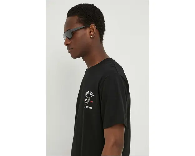 The Kooples tricou barbati, culoarea negru, cu imprimeu