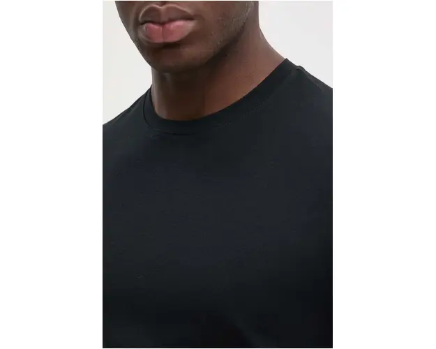 United Colors of Benetton tricou barbati, culoarea negru, neted