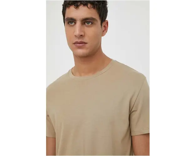 Levi's tricou din bumbac 2-pack barbati, culoarea gri, neted