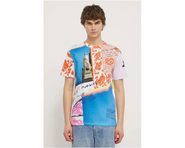 Desigual tricou din bumbac barbati, modelator