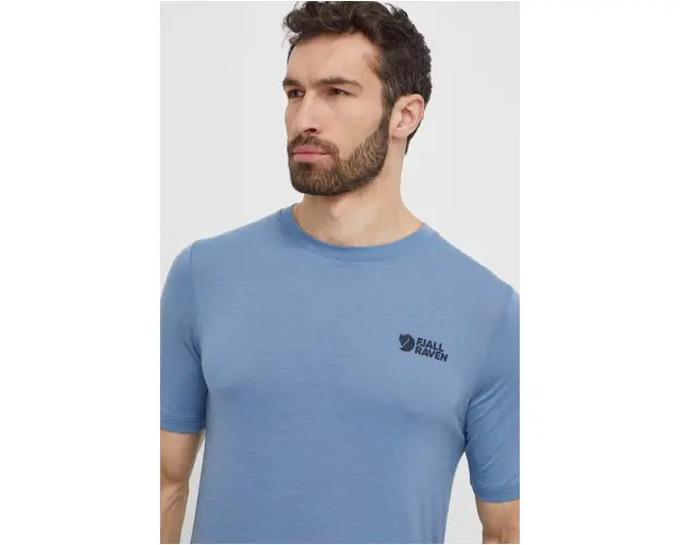 Fjallraven tricou de lana Abisko Wool Logo neted, F86977