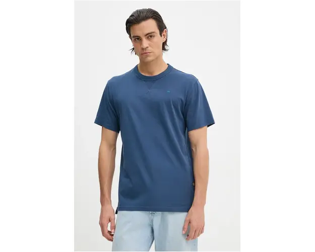 G-Star Raw tricou din bumbac barbati, culoarea alb, neted, D24449-336