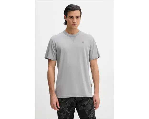 G-Star Raw tricou din bumbac barbati, culoarea alb, neted, D24449-336