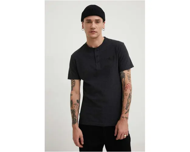 Superdry tricou din bumbac barbati, culoarea negru, cu imprimeu