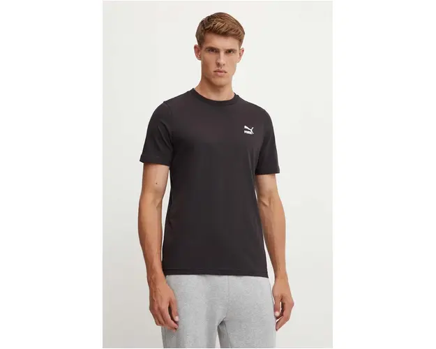 Puma tricou din bumbac barbati, culoarea negru, cu imprimeu 679187