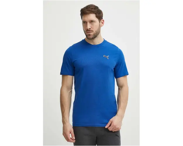 Puma tricou din bumbac BETTER ESSENTIALS barbati, culoarea bleumarin, uni, 675977