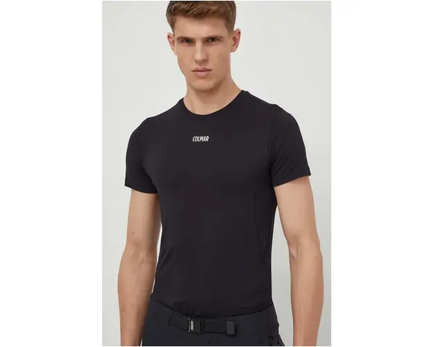 Colmar tricou sport culoarea negru, neted