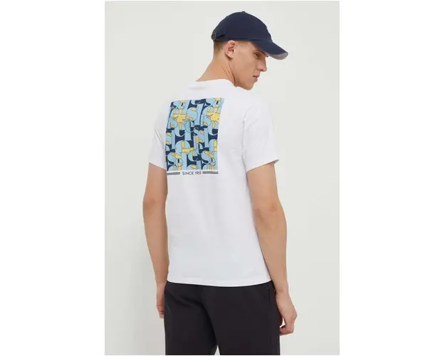 Ellesse tricou din bumbac Holdino T-Shirt barbati, culoarea alb, cu imprimeu, SHV20112