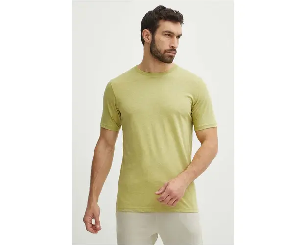 Helly Hansen tricou barbati, culoarea verde, melanj