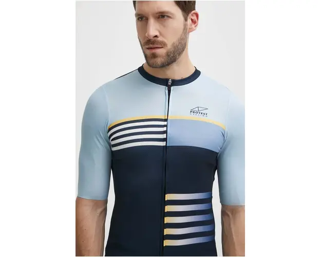 Protest tricou de ciclism Prthindes culoarea albastru marin, modelator, 1736800