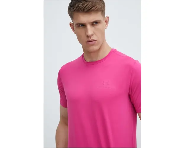 Under Armour tricou de antrenament Rush Energy culoarea roz, neted