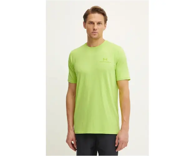 Under Armour tricou de antrenament Rush Energy culoarea verde, neted, 1383973