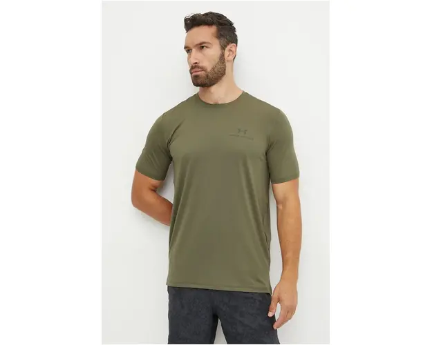 Under Armour tricou de antrenament Rush Energy culoarea verde, neted