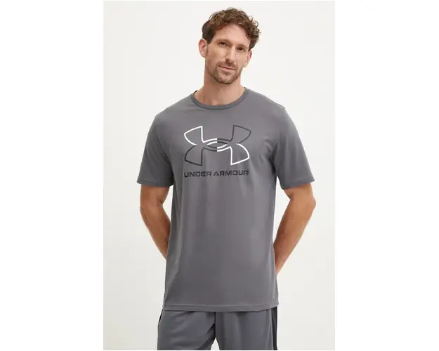 Under Armour tricou barbati, culoarea gri, modelator