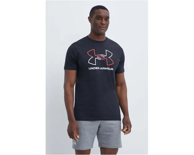 Under Armour tricou barbati, culoarea negru, modelator