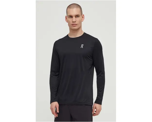 On-running longsleeve pentru alergare Core culoarea negru, neted