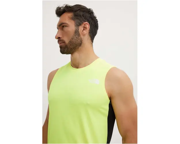 The North Face tricou sport Lightbright culoarea galben, NF0A825PROH1