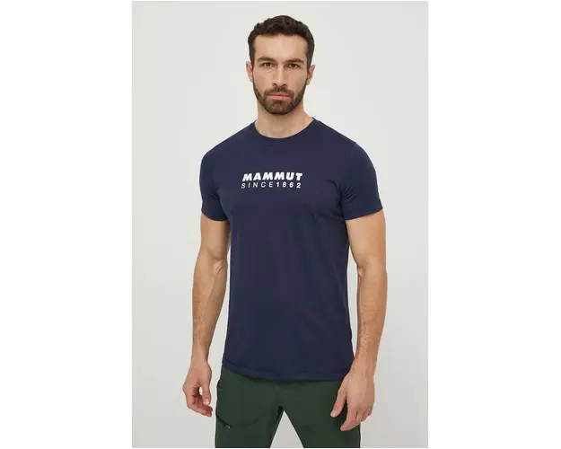 Mammut tricou sport Mammut Core culoarea albastru marin, cu imprimeu