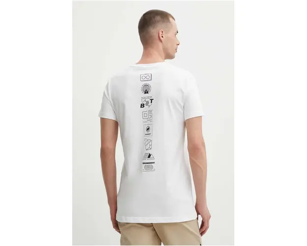 Mammut tricou Massone barbati, culoarea alb, cu imprimeu
