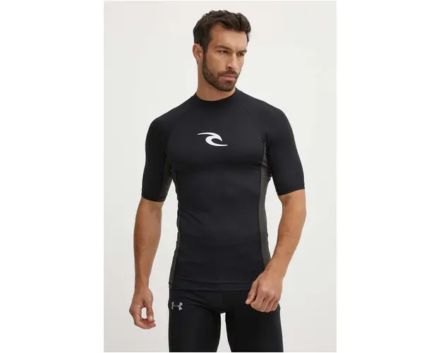 Rip Curl tricou de inot culoarea negru