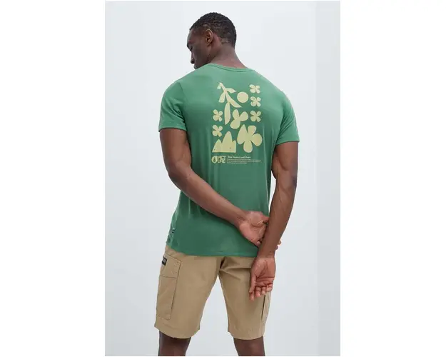 Picture tricou sport Timont Urban culoarea verde, cu imprimeu, MTS898