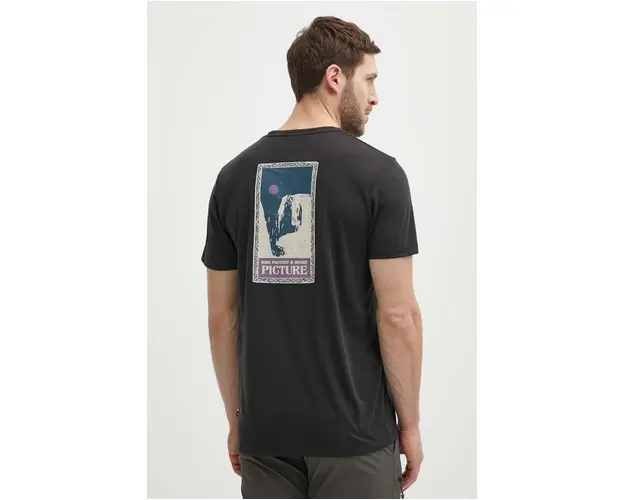 Picture tricou sport Timont Urban culoarea negru, cu imprimeu, MTS898