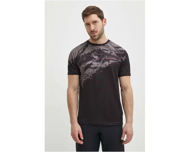 Rossignol tricou sport culoarea negru, cu imprimeu, RLLMY02