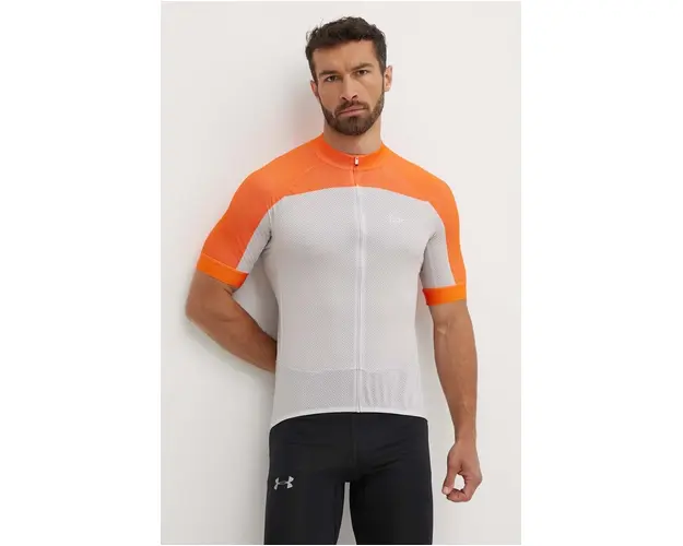 POC tricou de ciclism Essential Road culoarea portocaliu, modelator