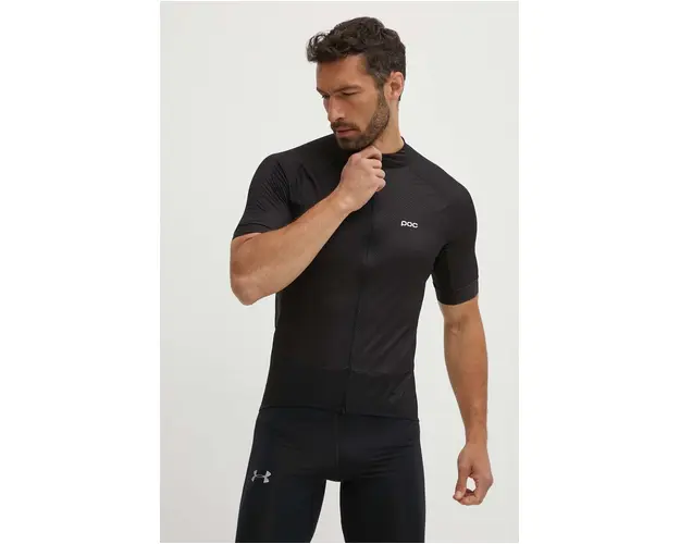 POC tricou de ciclism Essential Road culoarea negru, modelator