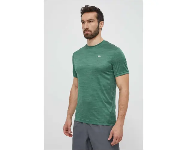Reebok tricou de antrenament Athlete culoarea verde, neted, 100075604