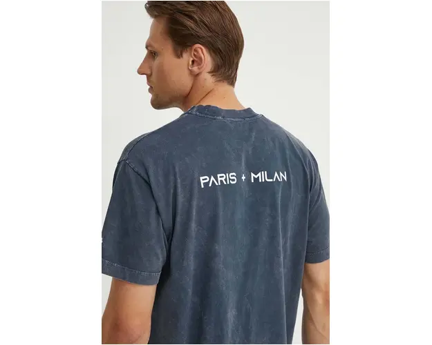 K+LUSHA tricou din bumbac barbati, culoarea albastru marin, neted, KLFORCO TJ010PX