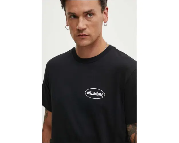 Billabong tricou din bumbac SEGMENT barbati, culoarea negru, cu imprimeu, ABYZT02395