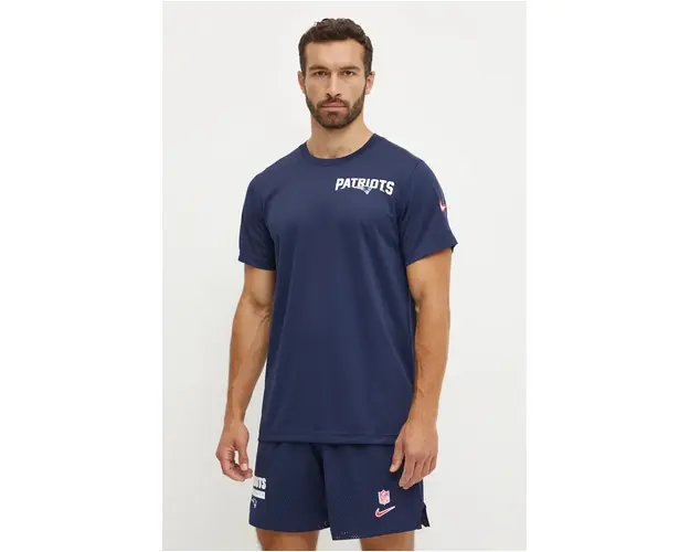 Nike tricou de antrenament New England Patriots culoarea albastru marin, cu imprimeu, 02ES-044P-8K-K0Z