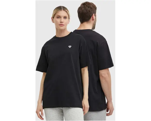 Hummel tricou din bumbac culoarea negru, neted