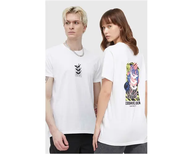 Kaotiko tricou din bumbac culoarea alb, cu imprimeu