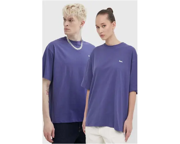 Kaotiko tricou din bumbac culoarea violet, neted