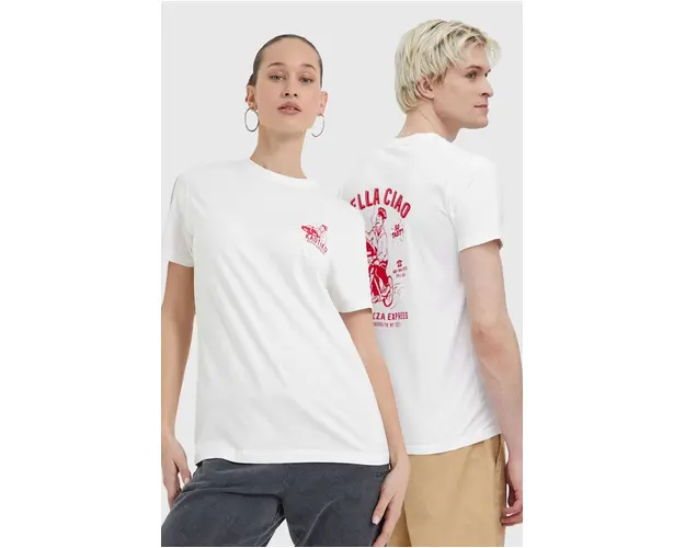 Kaotiko tricou din bumbac culoarea alb, cu imprimeu